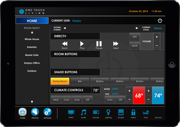 tablet automation control
